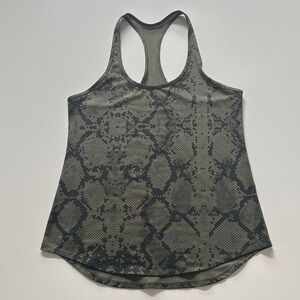 Lululemon Snake Print Racerback Tank Top. Size 6.